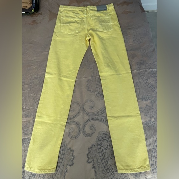 Dior Mens Yellow Jeans Size 32 - Picture 2 of 12